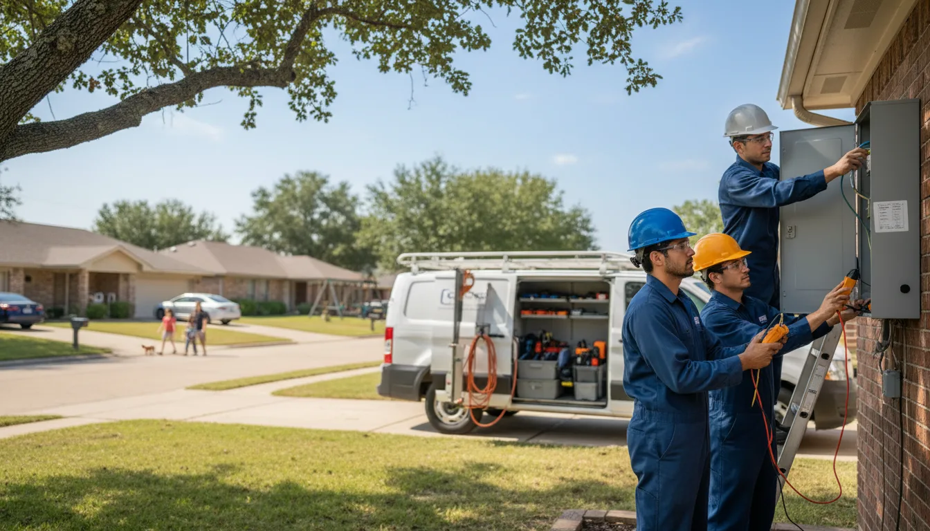 Certified electrician providing emergency electrical services in Britt, MN